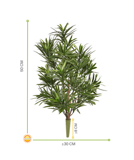 LeopoldFlora Podocarpus kunstboeket 50 cm UV