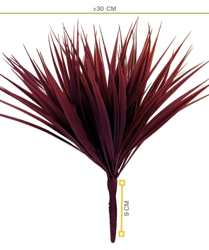 LeopoldFlora Rood kunstgras plantje UV 30 cm