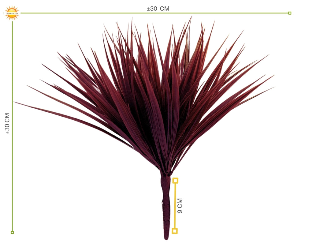 LeopoldFlora Rood kunstgras plantje UV 30 cm