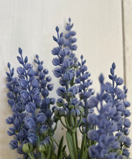 LeopoldFlora Rotan Hangmand incl UV Kunst Lavendel 30cm en Buxus