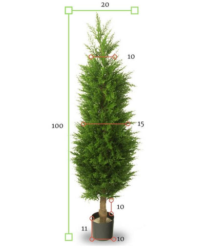 LeopoldFlora UV Kunst Conifeer 100 cm