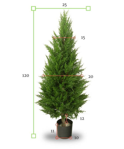 LeopoldFlora UV Kunst Conifeer 120 cm