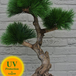 LeopoldFlora UV Kunstplant Bonsai Pinus 60 cm voor Buiten