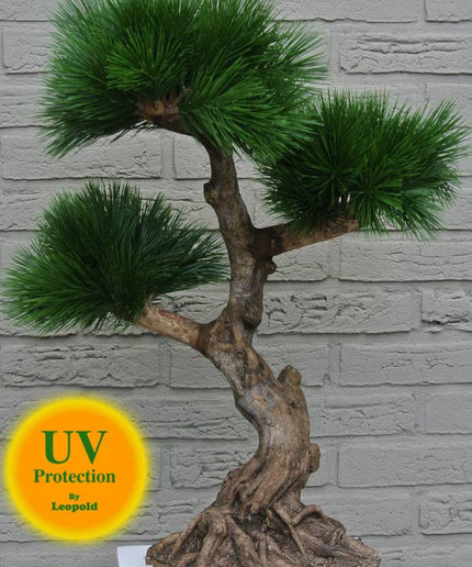LeopoldFlora UV Kunstplant Bonsai Pinus 60 cm voor Buiten