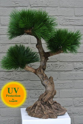 LeopoldFlora UV Kunstplant Bonsai Pinus 60 cm voor Buiten